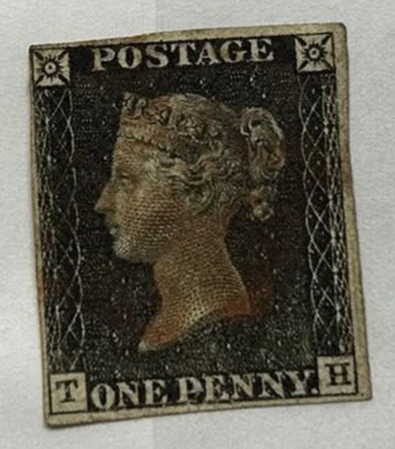 Penny Black Stamp - World's First Adhesive Postage Stamp, 1840